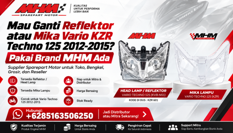 Ganti Reflektor atau Mika Vario KZR Techno 125 2012-2015?